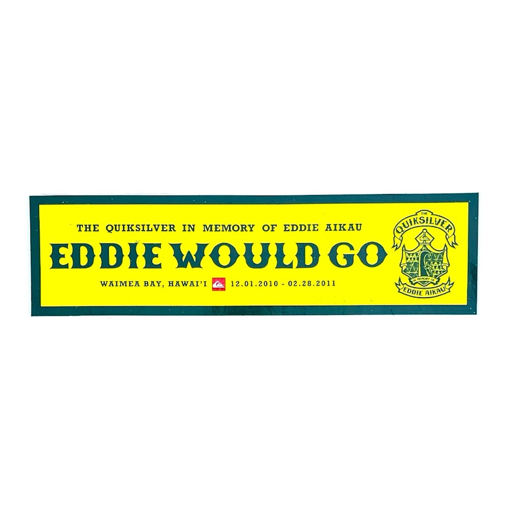 Quiksilver Eddie Aikau Bumper Sticker